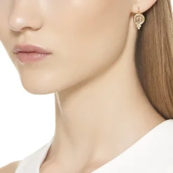 18K MOONFACE EARRINGS
