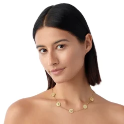 18K 9 MOTIF ORBIT NECKLACE