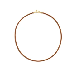 18K NATURAL LEATHER CORD