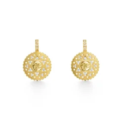 18K ORBIT SUN EARRINGS
