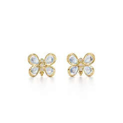18K PICCOLA LUNA BUTTERFLY POST EARRINGS