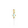 18K PICCOLO PEAR DROP PENDANT