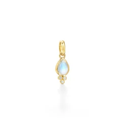 18K PICCOLO PEAR DROP PENDANT