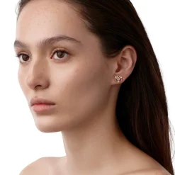 18K PINK SAPPHIRE TRIO EARRINGS