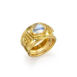 18K PYRAMID BAND RING