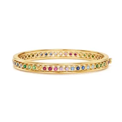 18K RAINBOW ETERNITY BRACELET