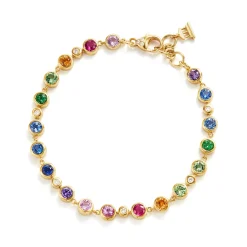 18K RAINBOW LINK BRACELET