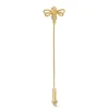 18K RESTING BEE PIN