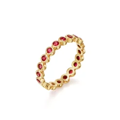 18K RUBY ETERNITY RING