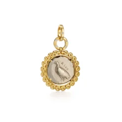 18K SEA EAGLE & CRAB PENDANT