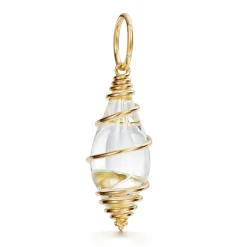 18K SMALL CRYSTAL SHELL PENDANT
