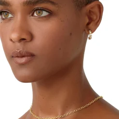 18K SMALL DIAMOND ETERNITY HOOPS