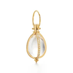18K SMALL DIAMOND PAVÉ AMULET