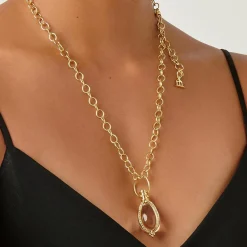 18K SMALL DIAMOND PAVÉ AMULET