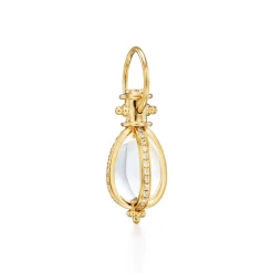 18K SMALL DIAMOND PAVÉ AMULET