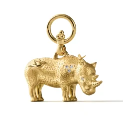 18K SMALL KIFARU RHINO PENDANT