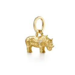 18K SMALL KIFARU RHINO PENDANT