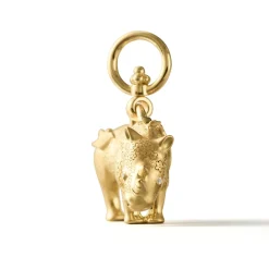 18K SMALL KIFARU RHINO PENDANT