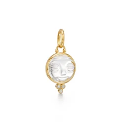 18K SMALL MOONFACE PENDANT