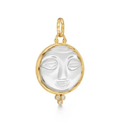 18K SMALL MOONFACE PENDANT