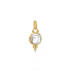 18K SMALL MOONFACE PENDANT