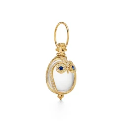 18K SMALL OWL AMULET