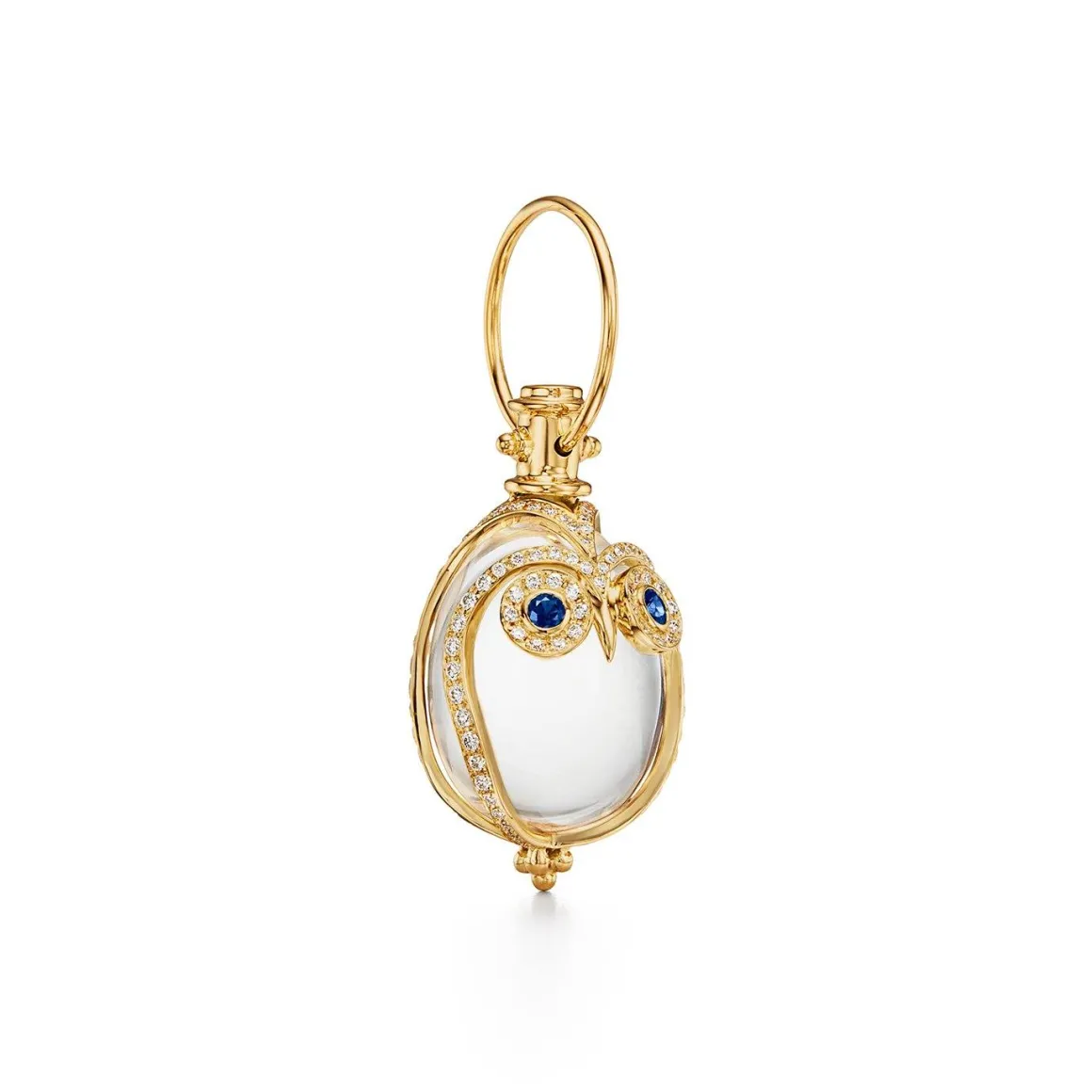18K SMALL OWL AMULET