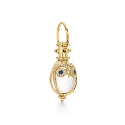 18K SMALL OWL AMULET