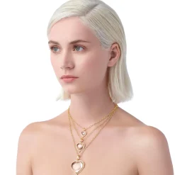 18K SMALL PAVÉ HEART PENDANT