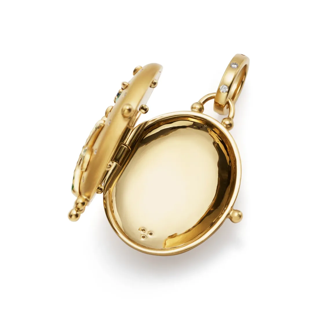 18K SMALL PINK SAPPHIRE PRIMAVERA LOCKET