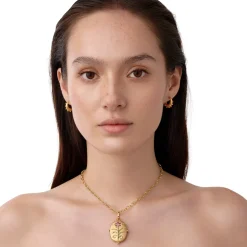 18K SMALL PINK SAPPHIRE PRIMAVERA LOCKET
