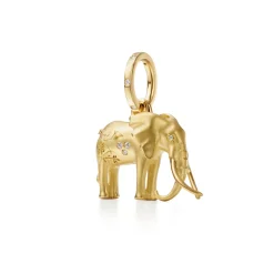 18K SMALL TEMBO ELEPHANT PENDANT