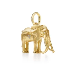 18K SMALL TEMBO ELEPHANT PENDANT