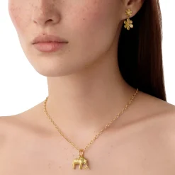 18K SMALL TEMBO ELEPHANT PENDANT