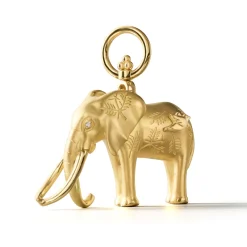 18K SMALL TEMBO ELEPHANT PENDANT