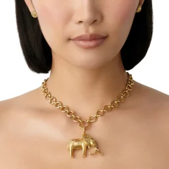 18K SMALL TEMBO ELEPHANT PENDANT