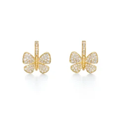 18K SNOW BUTTERFLY EARRINGS
