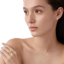 18K SNOW BUTTERFLY RING