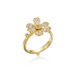 18K SNOW FLOWER RING