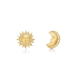 18K SOLE LUNA POST EARRINGS