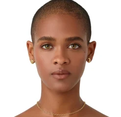 18K SOLE LUNA POST EARRINGS