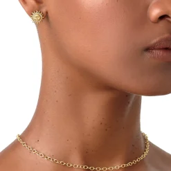 18K SOLE LUNA POST EARRINGS