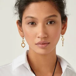 18K SPIN EARRINGS