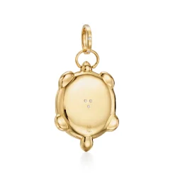 18K SPIRAL TURTLE LOCKET