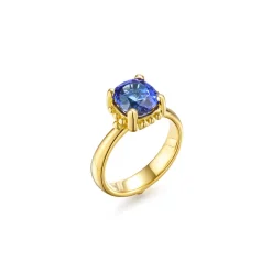 18K TANZANITE SASSINI RING