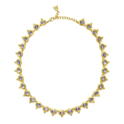 18K TANZANITE TEMPLE NECKLACE