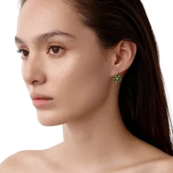 18K TSAVORITE FIORI EARRINGS