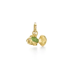 18K TSAVORITE PAVE FISH PENDANT